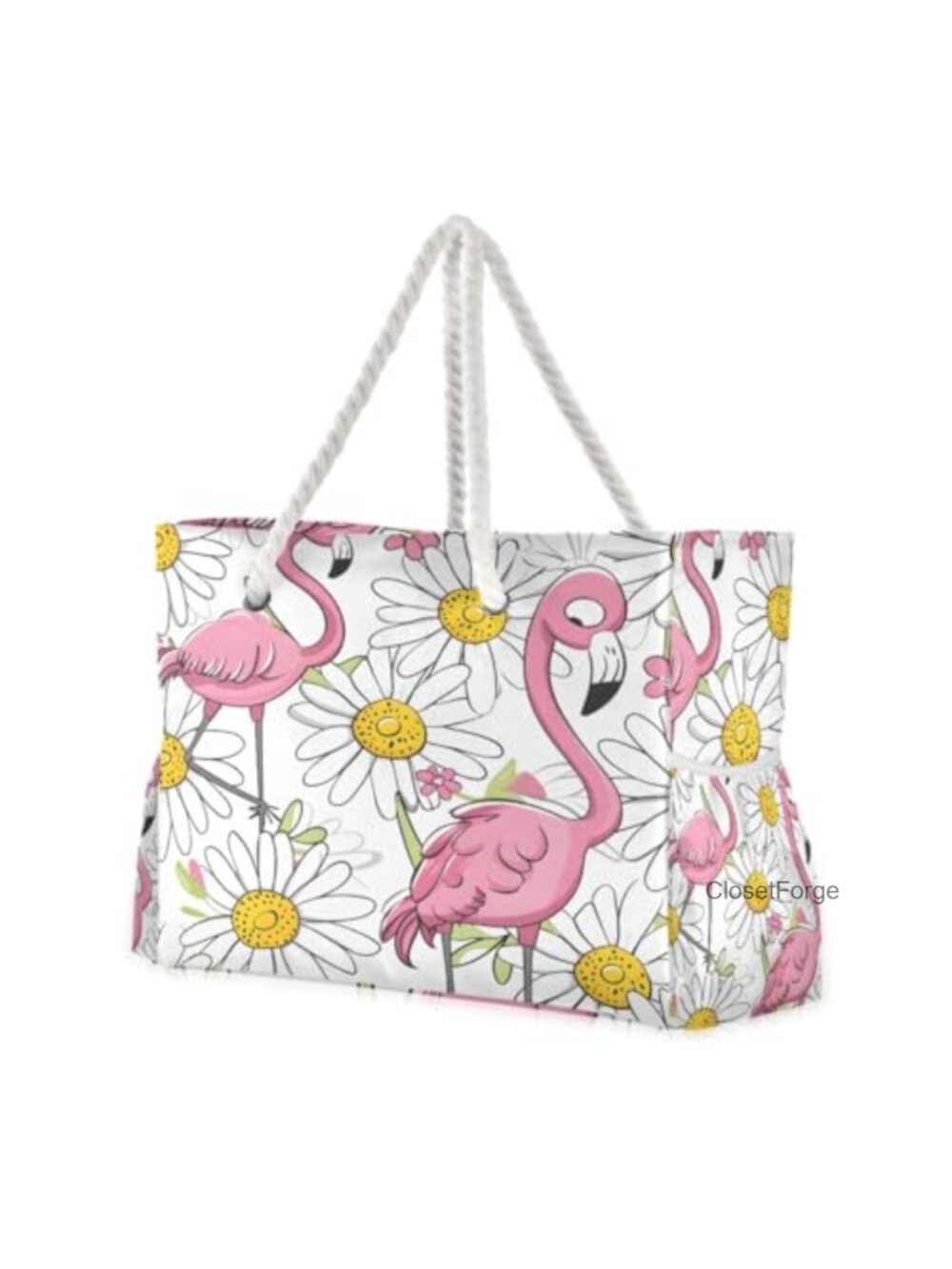 Canvas Tote Beach Bag Water Resistant Shoulder Bag Travel Gym